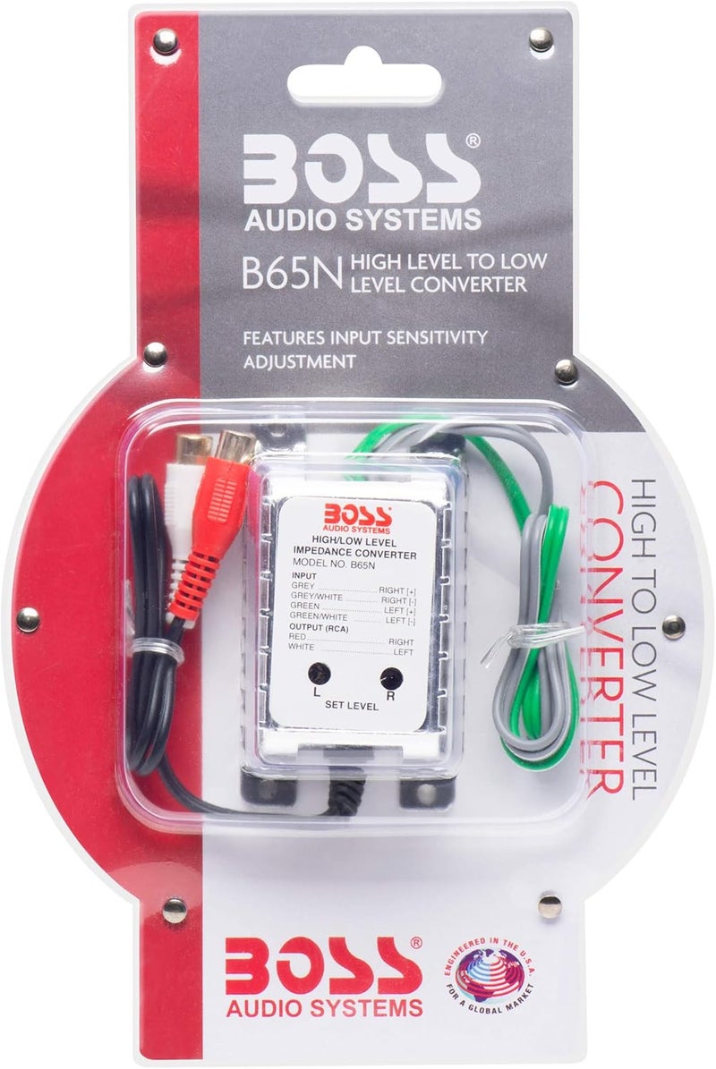 BOSS Audio Systems B65N High Level to RCA Converter Noise Filter for Car Audio Systems - Image 2
